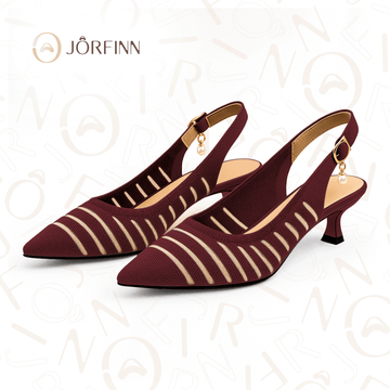 Slingback Salto Kitten Malha Tricô Confortável - Jessie