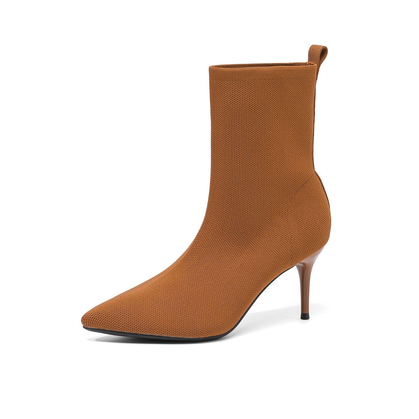 Bota Cano Curto Confortável em Malha Tricô - Anouk