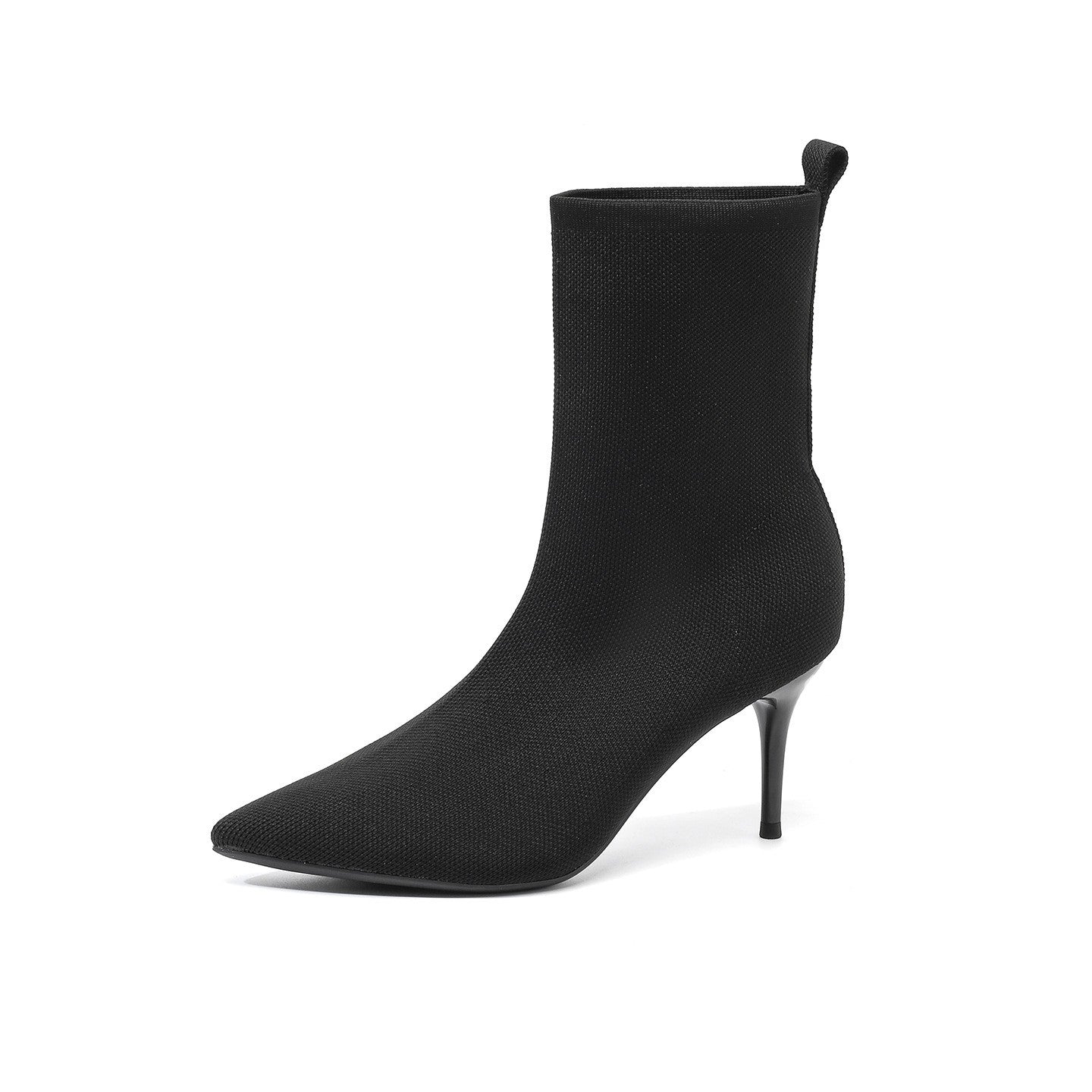Bota Cano Curto Confortável em Malha Tricô - Anouk