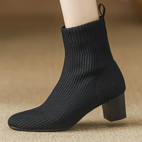 Bota Malha Tricô Confortável - Carole