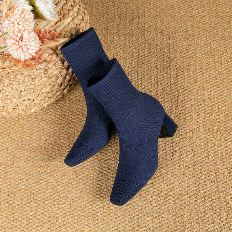 Bota Malha Tricô Confortável - Janice