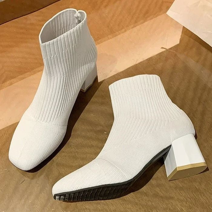 Bota Malha Tricô Confortável - Thalia