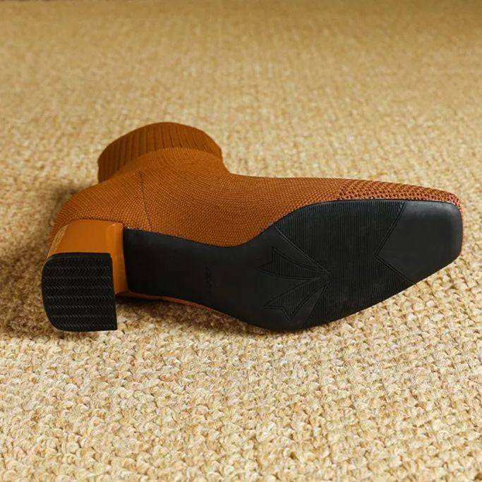 Bota Malha Tricô Confortável - Janice