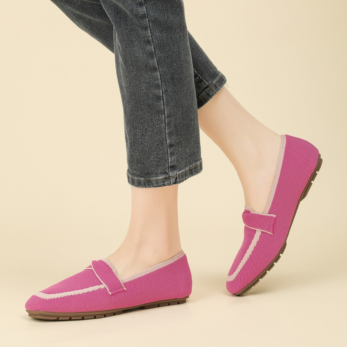 Mocassim Confortável em Malha Tricô - Carys