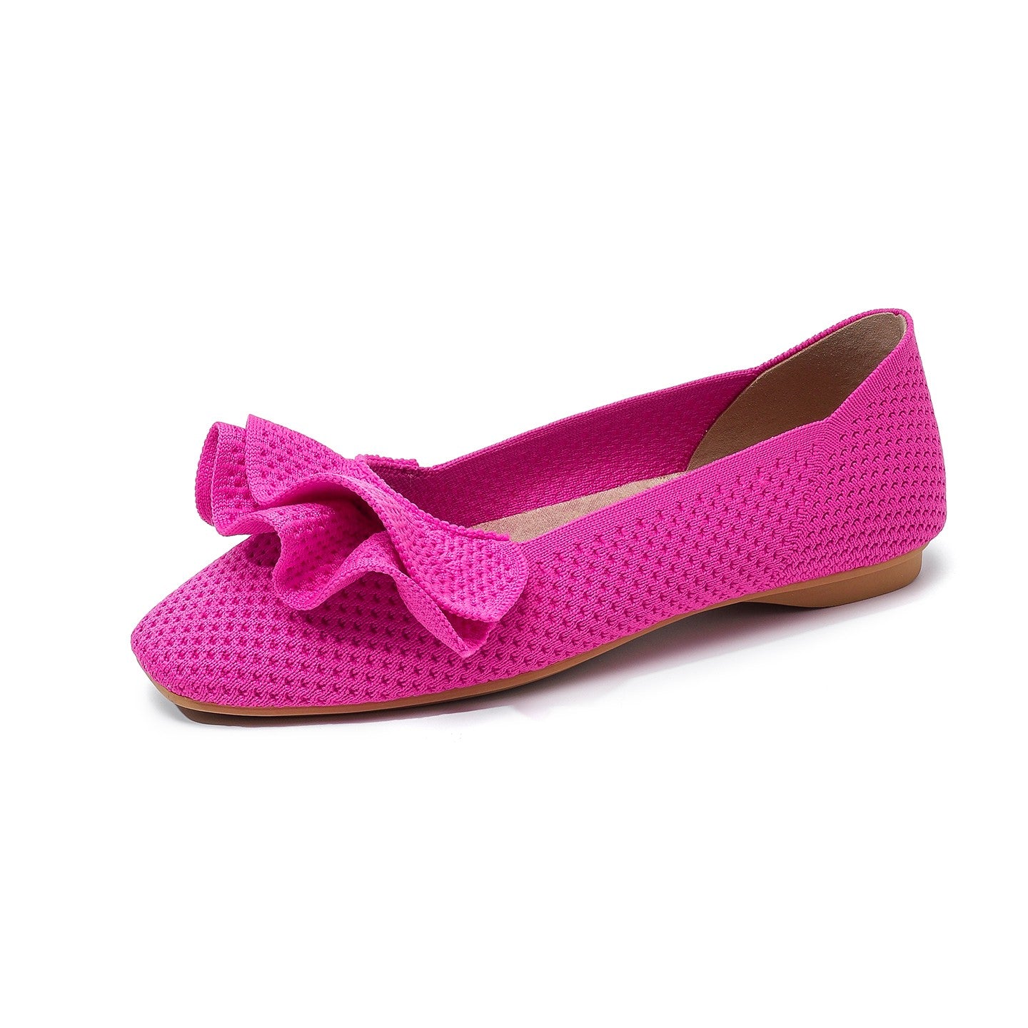 Sapatilha em Malha Tricô com Laço – Mirelle