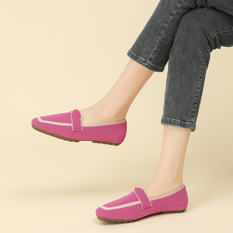 Mocassim Confortável em Malha Tricô - Carys