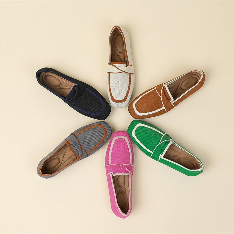 Mocassim Confortável em Malha Tricô - Carys