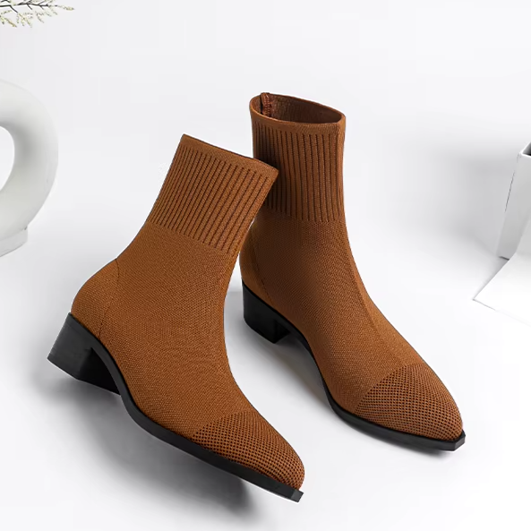 Bota Malha Tricô Confortável - Samira