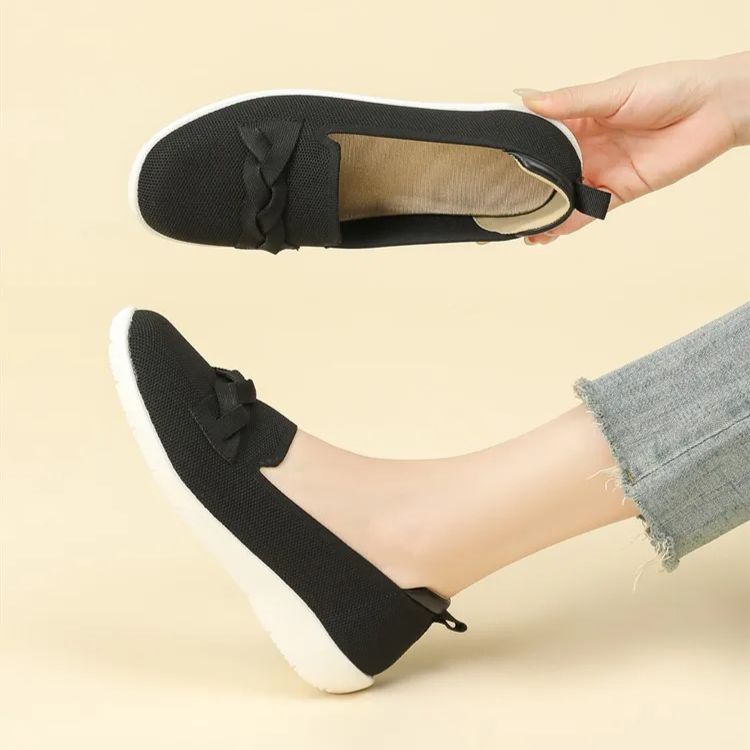 Mocassim Confortável em Malha Tricô - Lorene