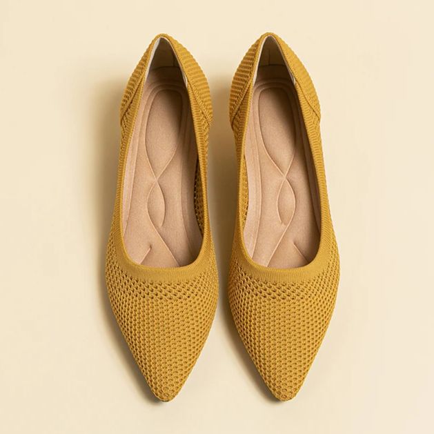 Scarpin Salto Kitten Confortável em Malha Tricô - Leandra