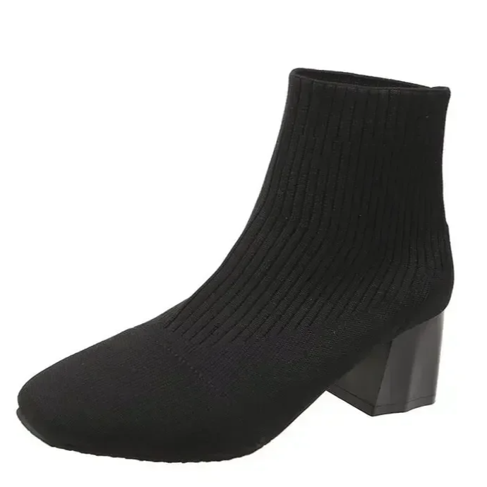 Bota Malha Tricô Confortável - Thalia