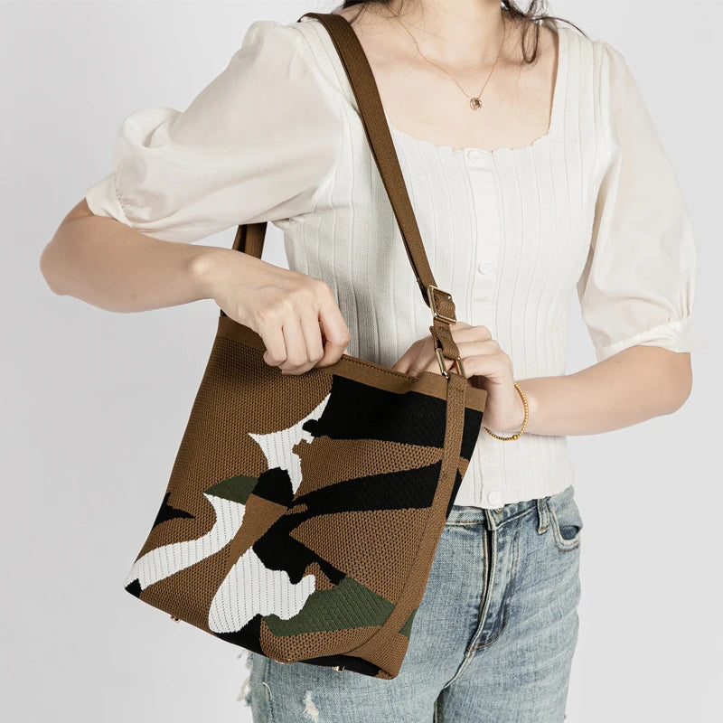 Bolsa de Malha Tricô Tote - Lucy