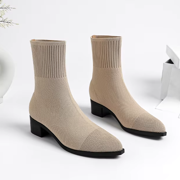 Bota Malha Tricô Confortável - Samira
