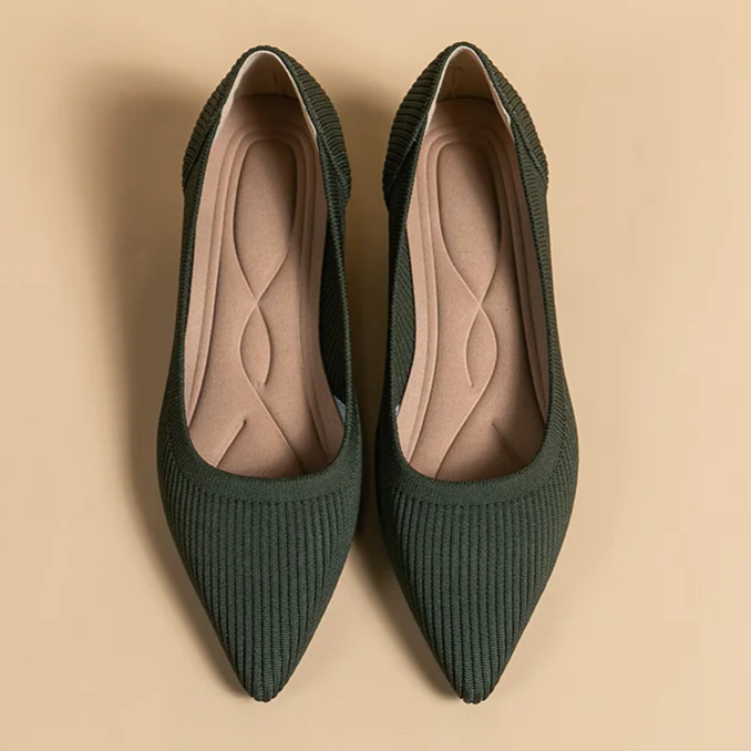 Scarpin Salto Kitten Confortável em Malha Tricô - Agnes