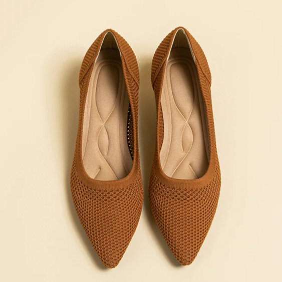Scarpin Salto Kitten Confortável em Malha Tricô - Leandra