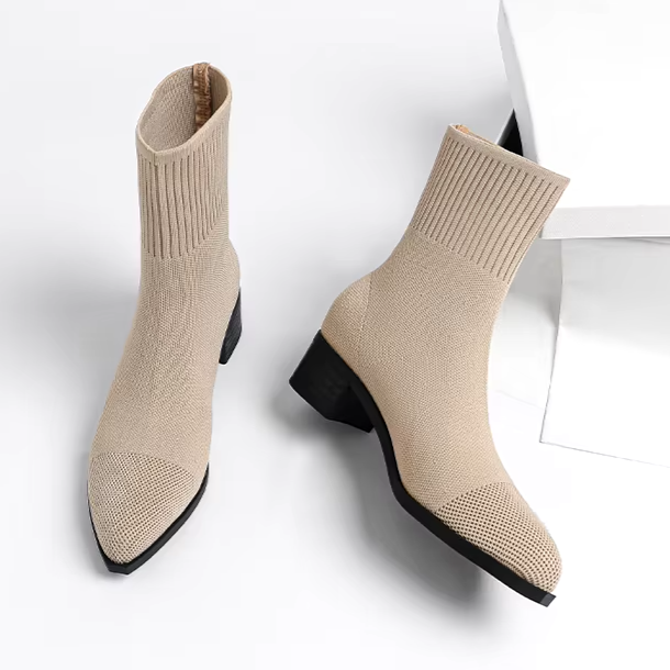 Bota Malha Tricô Confortável - Samira