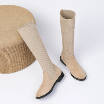 Bota Malha Tricô Confortável - Athena