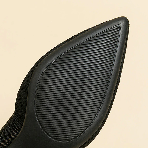 Scarpin Salto Kitten Confortável em Malha Tricô - Sarah