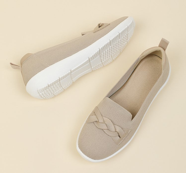 Mocassim Confortável em Malha Tricô - Lorene