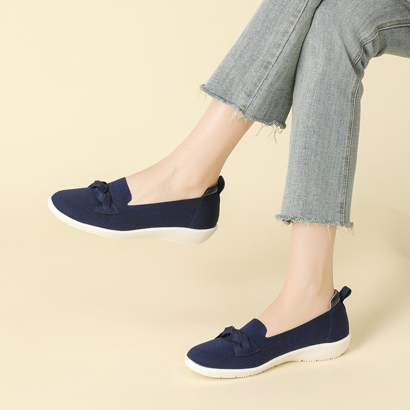 Mocassim Confortável em Malha Tricô - Lorene
