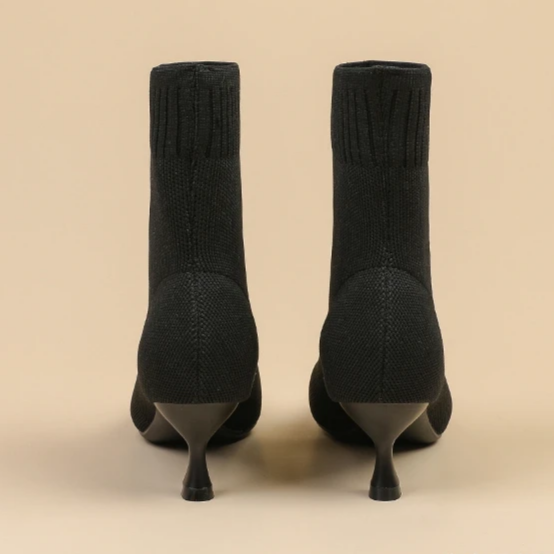 Bota em Malha Tricô Confortável - Sofia