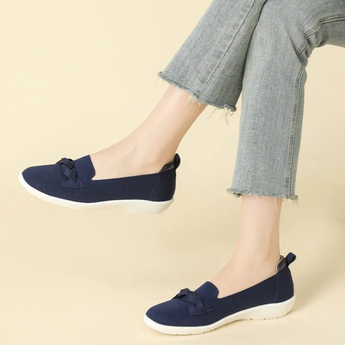Mocassim Confortável em Malha Tricô - Lorene